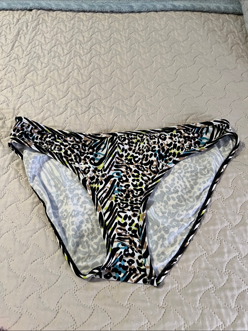 Multicolor Animal Print Bikini Bottom - Women’s Swimwear